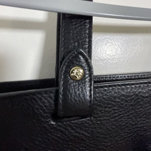 BURBERRY Black Canvas Leather Logo BSX Stowell Travel Tote Bag Purse - Picture 8 of 16